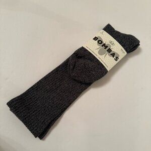 NEW BOMBAS SOCKS KNEE HIGH BLACK GRAY SIZE M